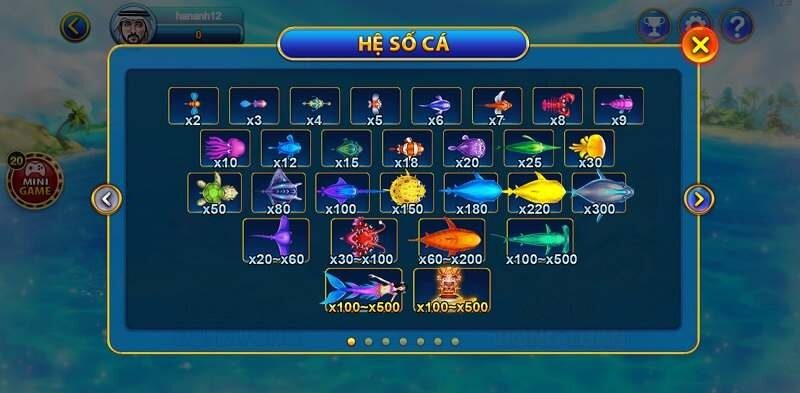 Nắm chắc luật Bắn cá tại cổng game