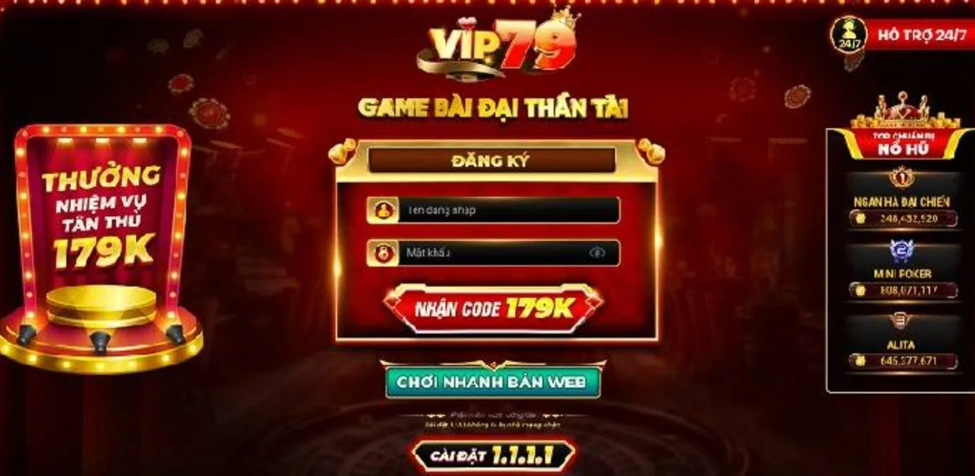 Vip79 2026 | Tải Game Bài Đại Thần Tài iOS/Android +179K