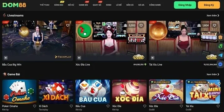 Tổ chức cá cược hợp pháp, đảm bảo an toàn cho tài khoản và tài sản của người chơi - nhà cái uy tín dom88