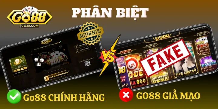Tại sao nên Phân biệt Go88 chính hãng và giả mạo?